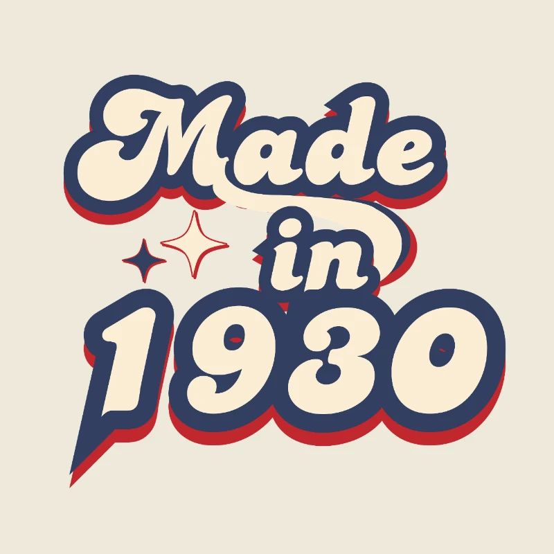 Made in 1930 retro