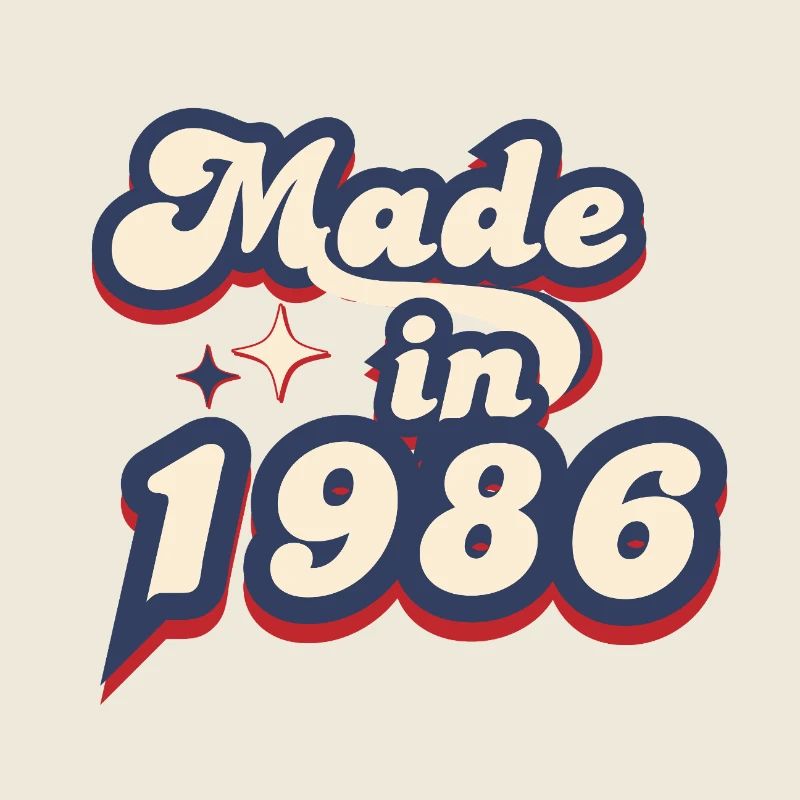 Made in 1986 retro