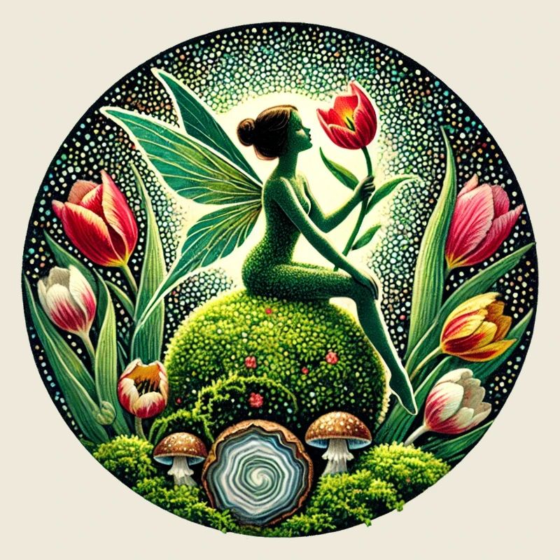 Tulips Spring Moss Fairy