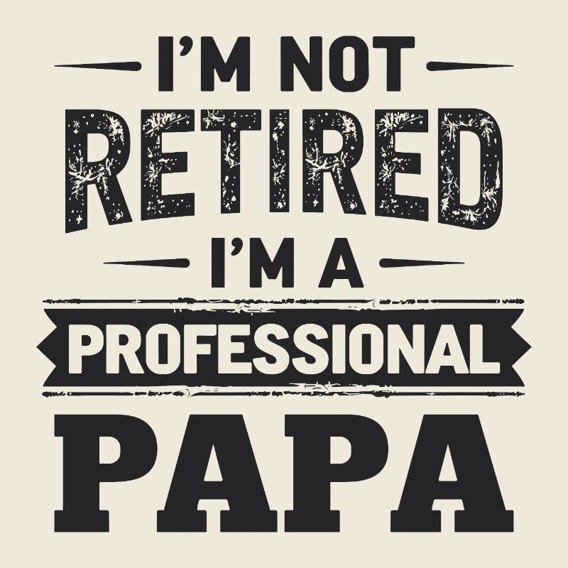 Papa professionnel Pas de pension de retraite Retraité