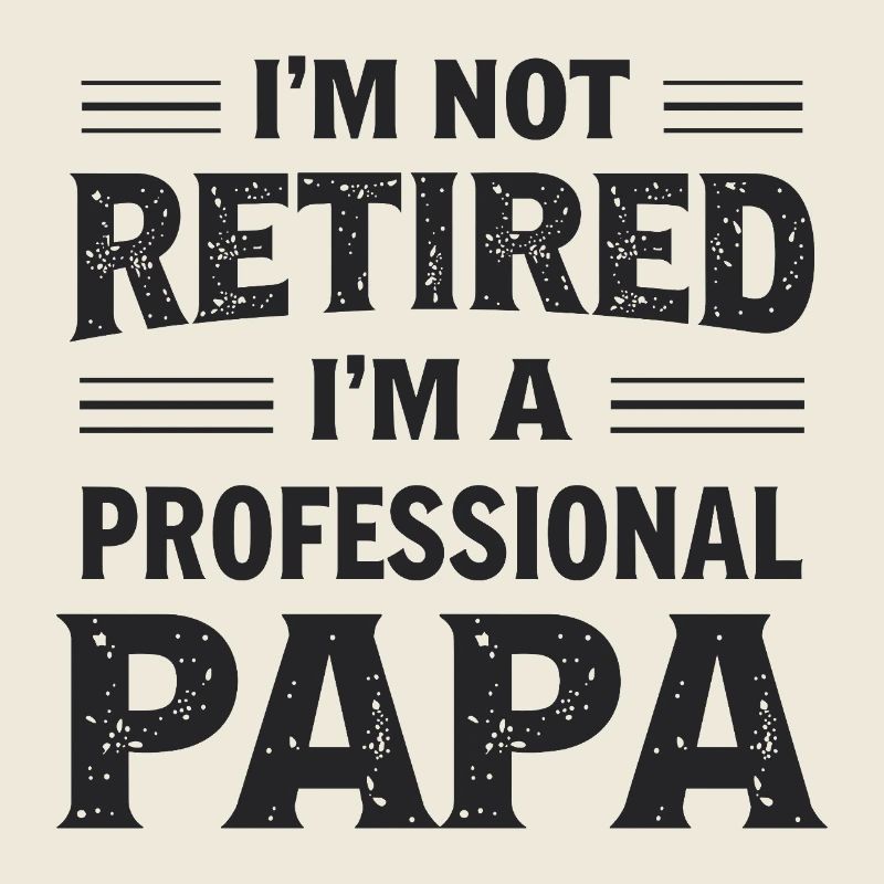 Papa professionnel Pas de pension de retraite Retraité