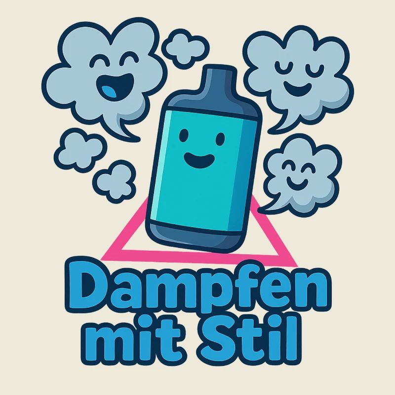 Dampfen mit Stil – Lustiges E-Zigaretten-Shirt