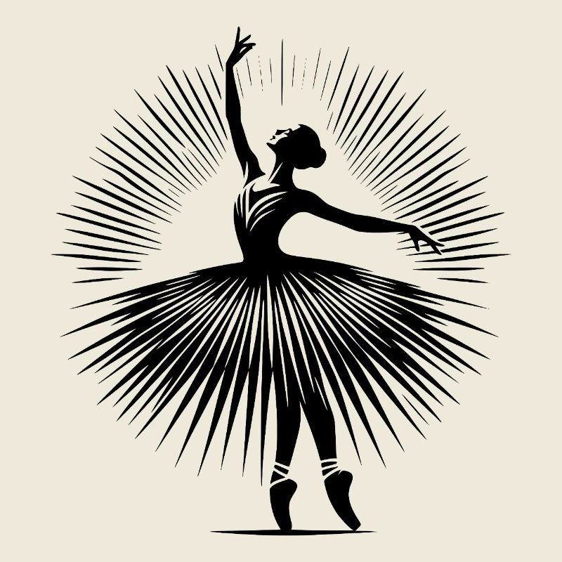 Danseuse de ballet gracieuse dans une pose de danse parfaite