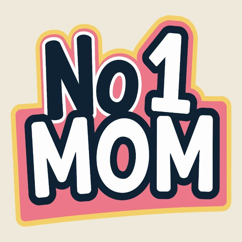 Nummer 1 Mama – Bunt & Liebevoll Muttertag