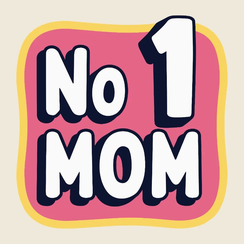 Nummer 1 Mama – Bunt & Liebevoll Muttertag