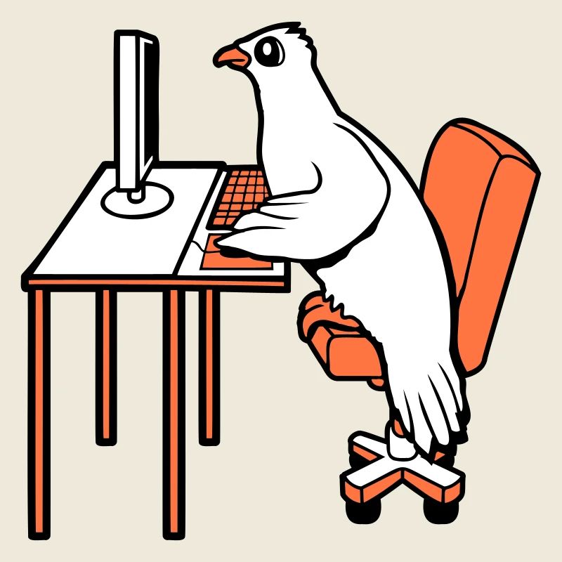 Pigeon Works Office Computer Keyboard Mouse Gamer