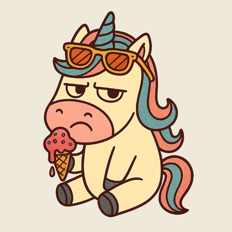 Einhorn mit Eis