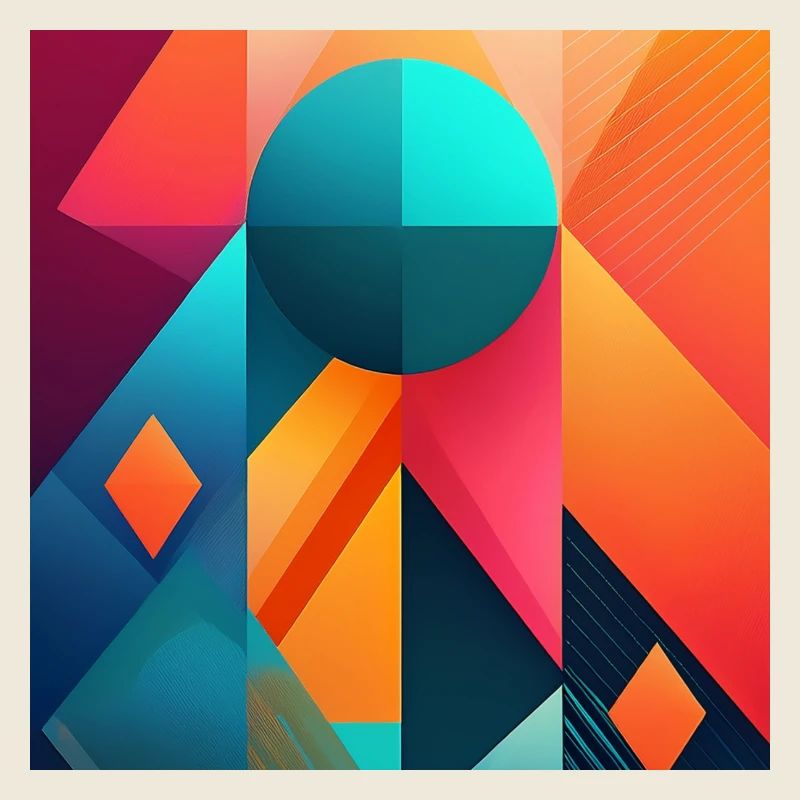 Artistic Geometric Patterns: Bold Modern Design