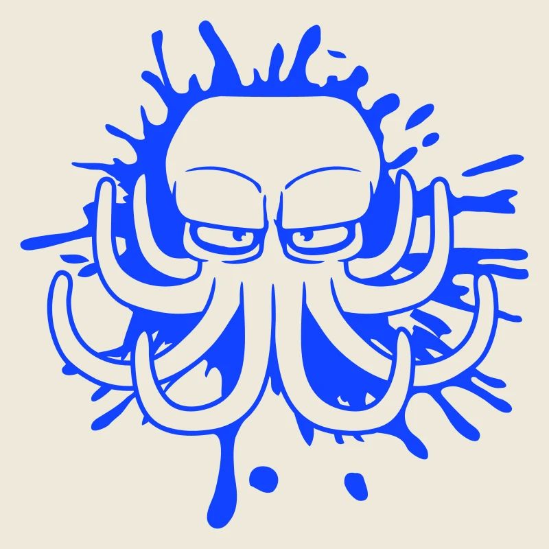 Octopus Ink Stain Drop Graffiti Spray Ink
