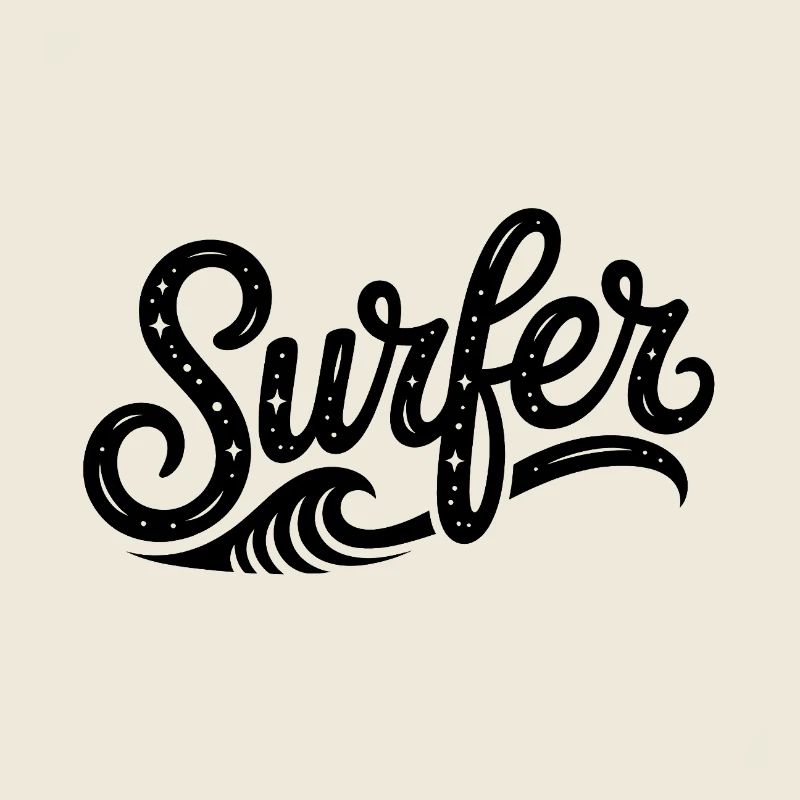Surfer - Cool Surfer Logo