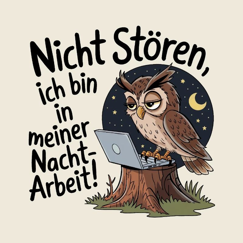 Eule auf Nachtschicht – Kaffee first!