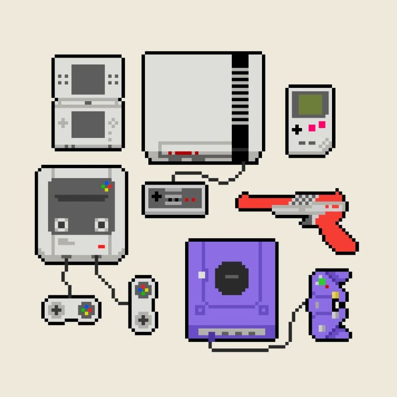 Pixel art console