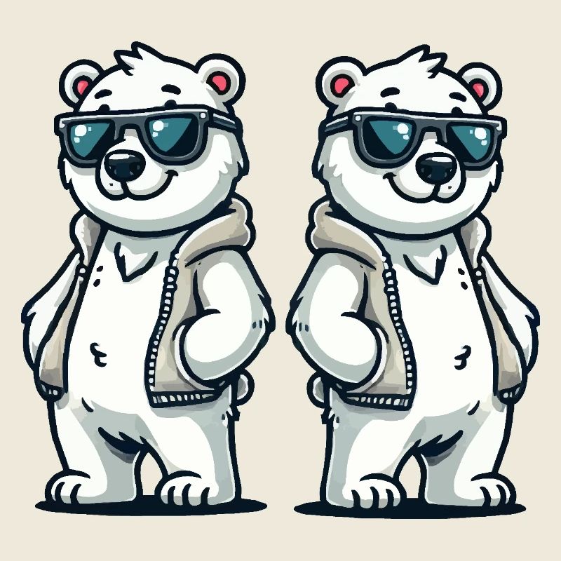 Bande dessinée ours polaire