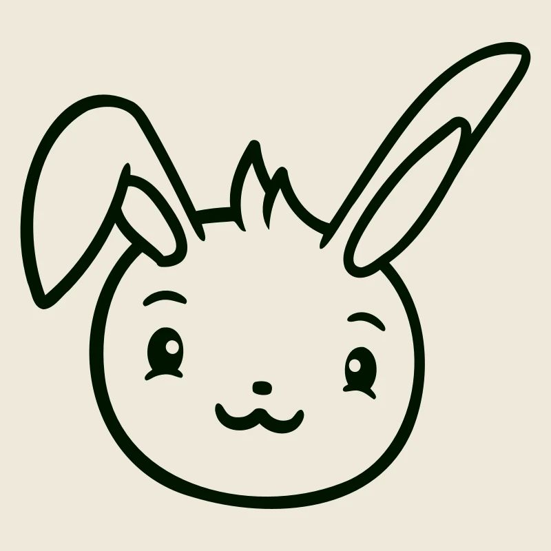 Rabbit Rabbit Looks Cute Happy Friendly