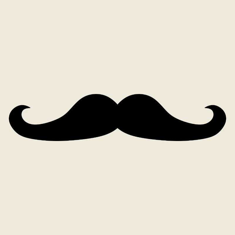 black mustache