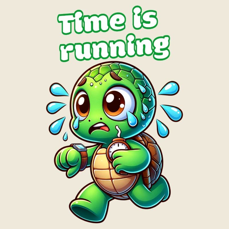 Time is running – Stressed Turtle Shirt