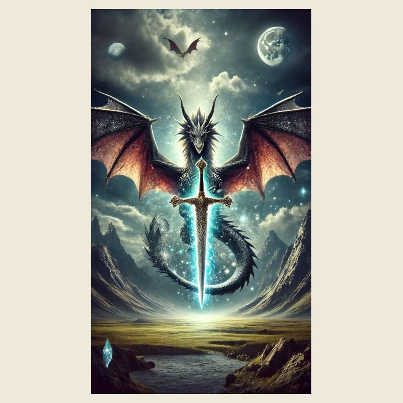 Dragon with Celestial Sword