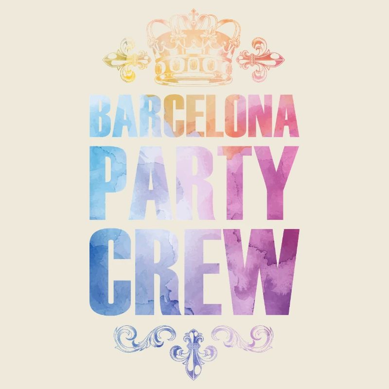Barcelone Party Crew Vacances colorées