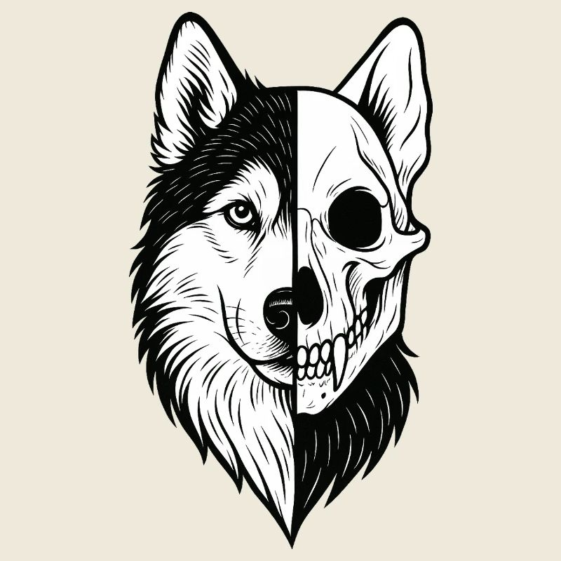 Husky Crâne Loup
