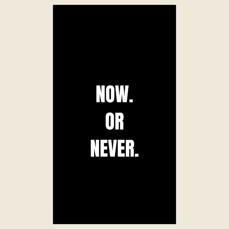 Jetzt Oder Nie - Starke Typo