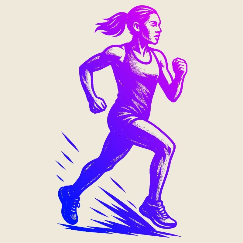 Modern Running Artwork