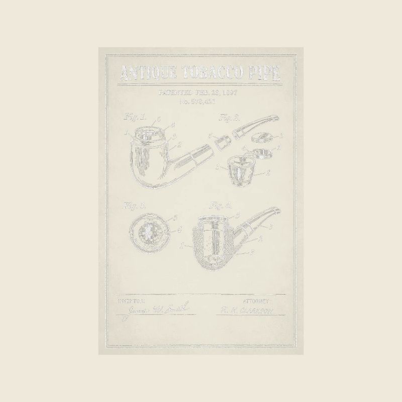 Plan de pipe à tabac ancienne