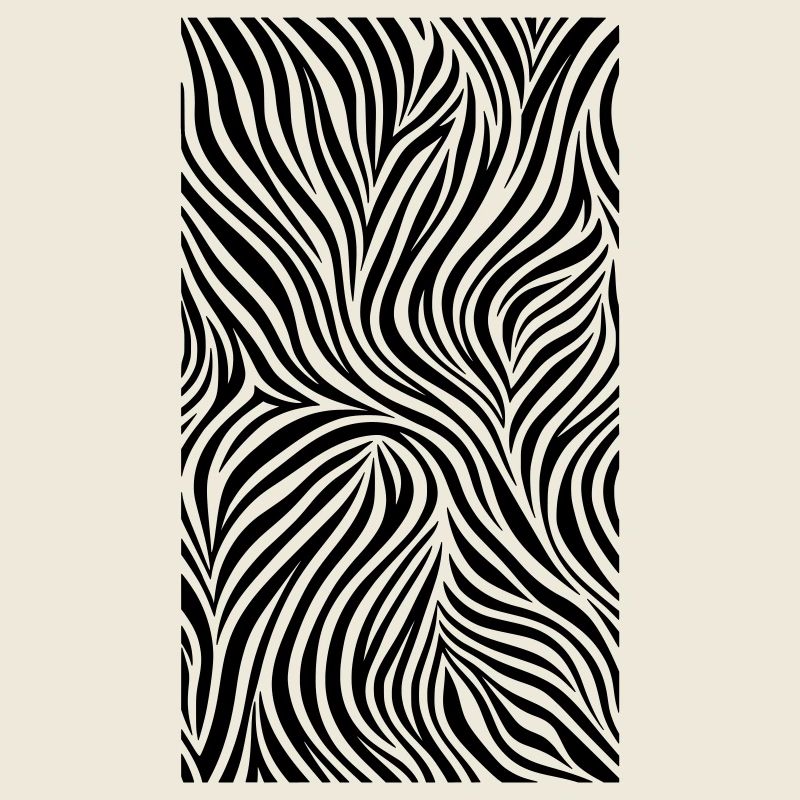 Rayures zébrées Motif zébré Rayures Noir Blanc