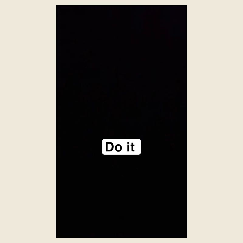 Do It Minimal Black