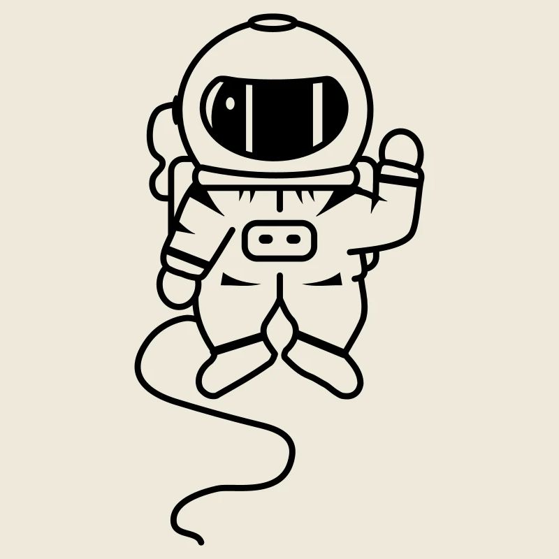 un astronaute dans l'espace