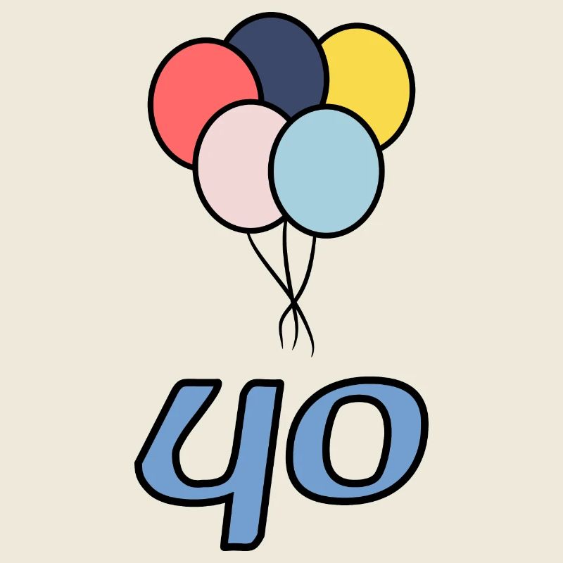 40. 40 ANS. 40e ANNIVERSAIRE. ANNIVERSAIRE 40 ANS.