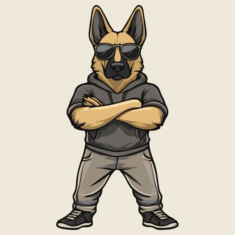 Schäferhund Comic