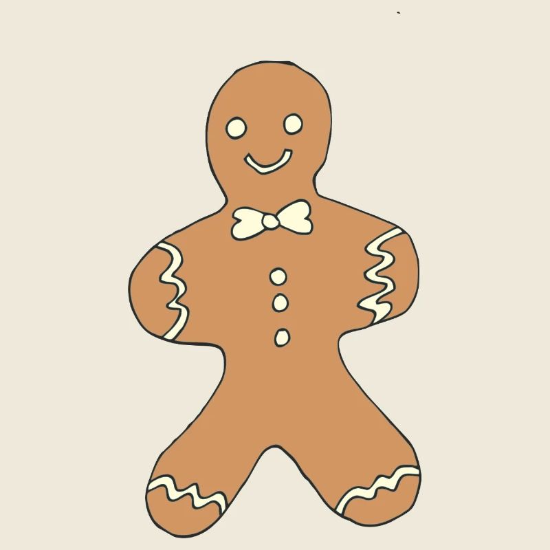 Gingerbread Man Christmas Design