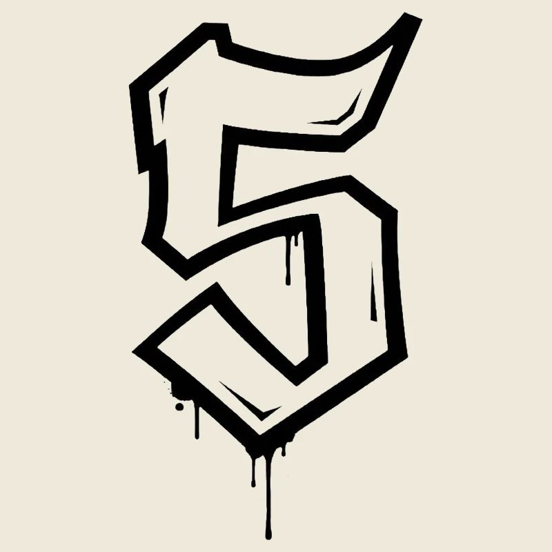 Conception de style graffiti numéro 5