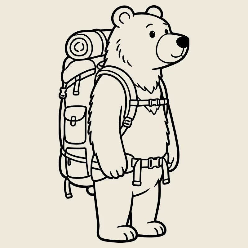 Hiking Bear