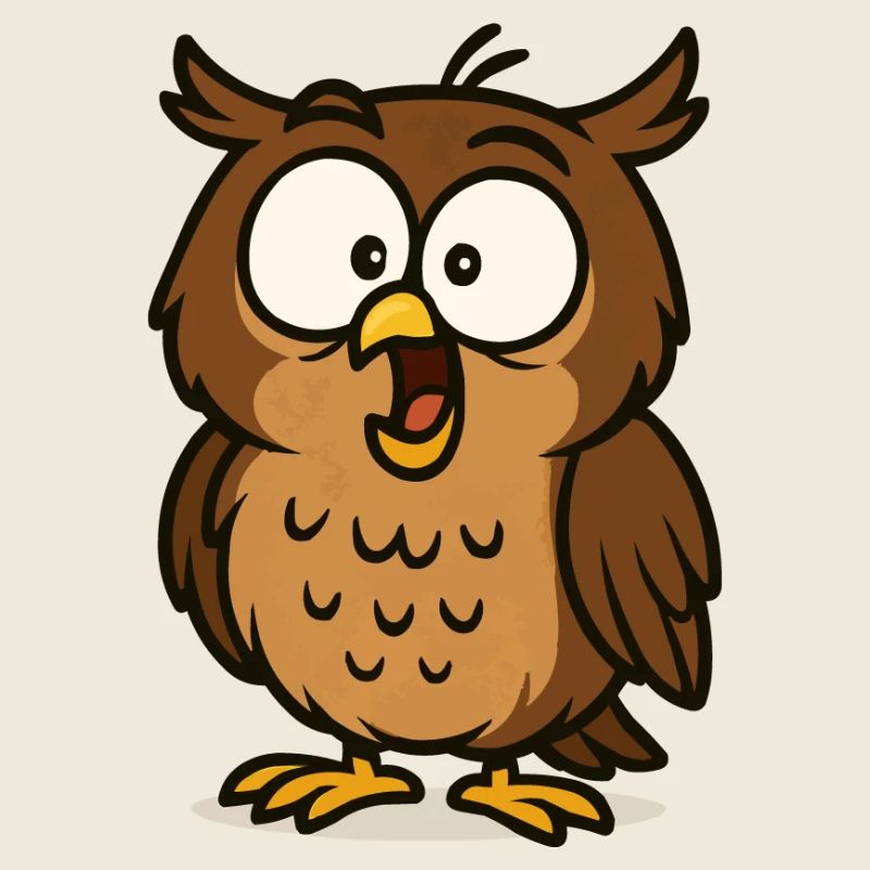Bande dessinée hibou