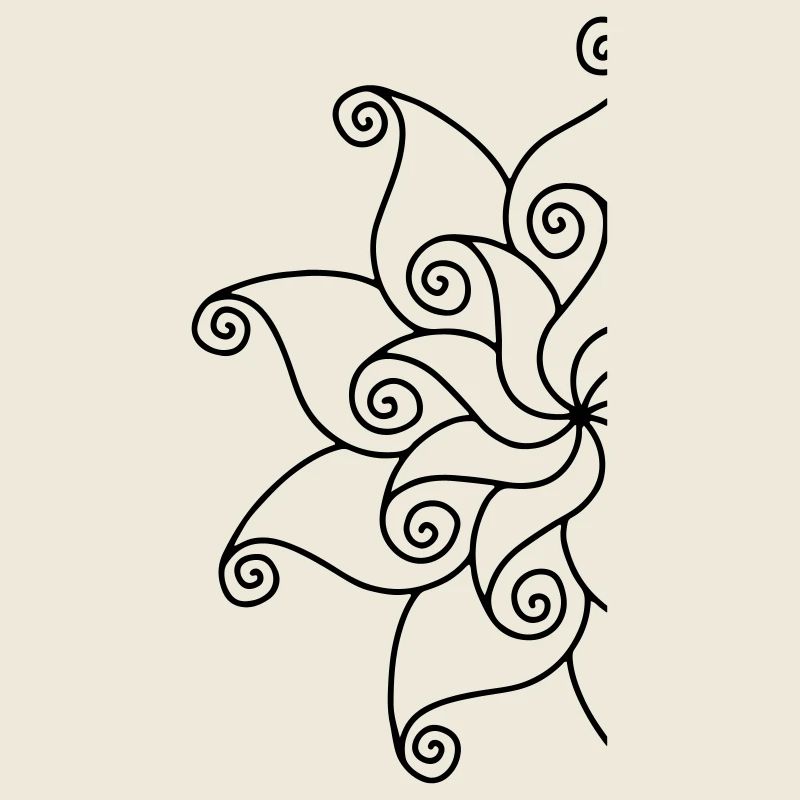 Fragment de fleur de mandala