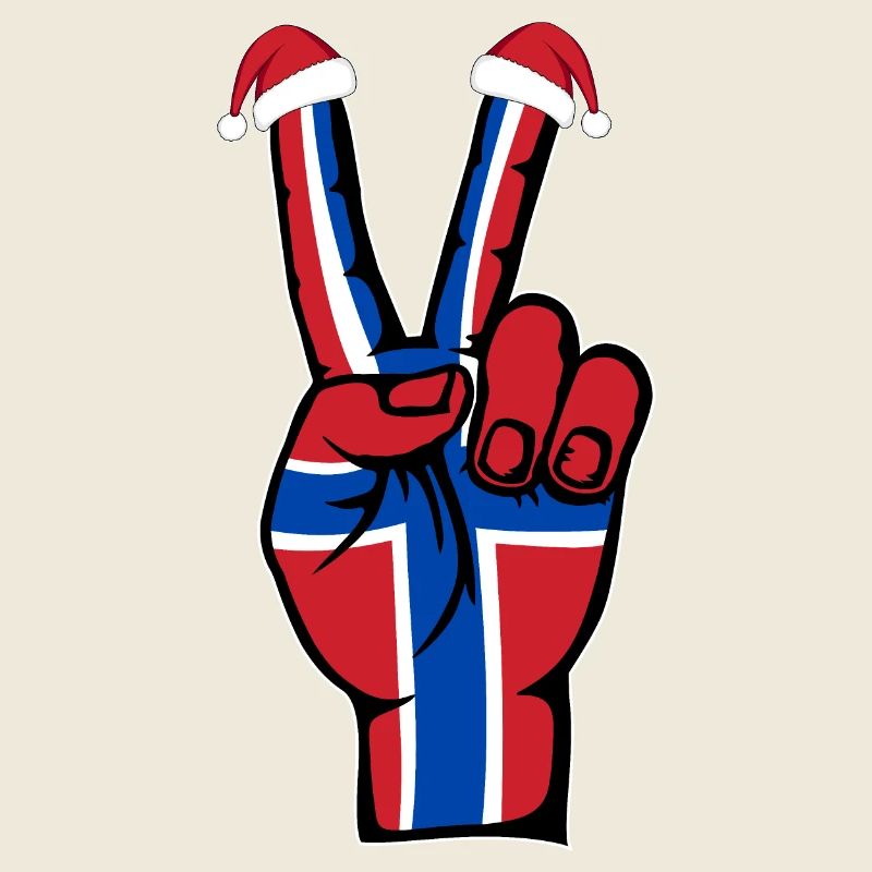 Drapeau de la Norvège Symbole de la paix de Noël