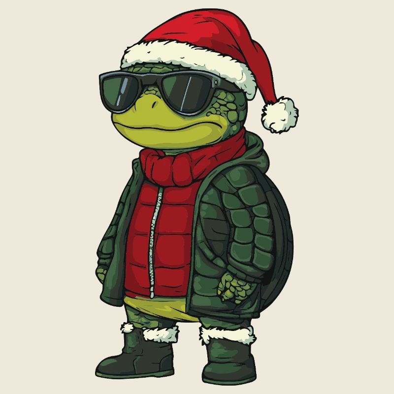 Turtle Christmas Winter
