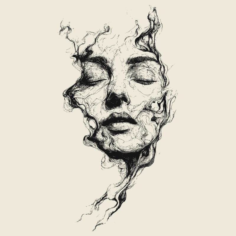 Graphisme d’art du sommeil