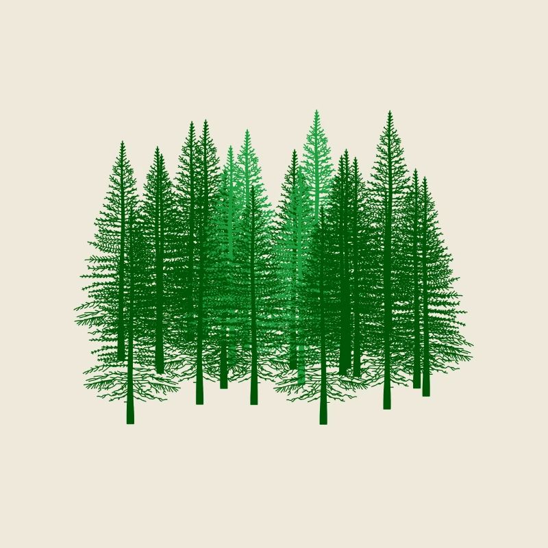 Forest Forests Forester Hunter Gift Idea Fir Tree