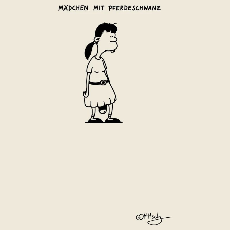 Mädchen mit Pferdeschwanz