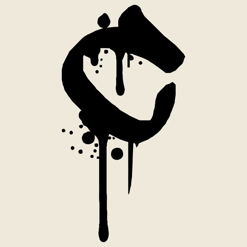 C graffiti gouttes aspersion de sang Farbklex