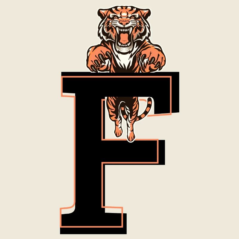 Buchstabe f tiger - Geschenkidee
