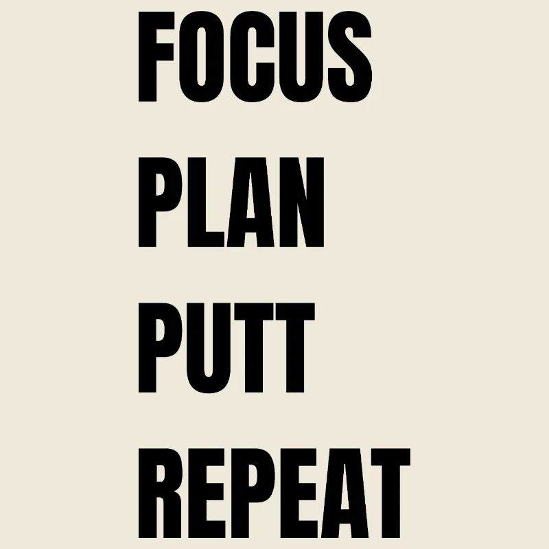 Répétition du putt du plan Focus Golf
