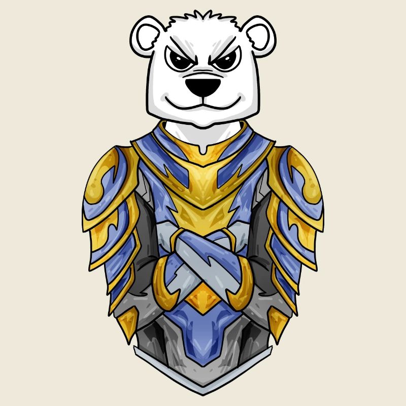 Ritter Eisbär cool Bär Polarbär