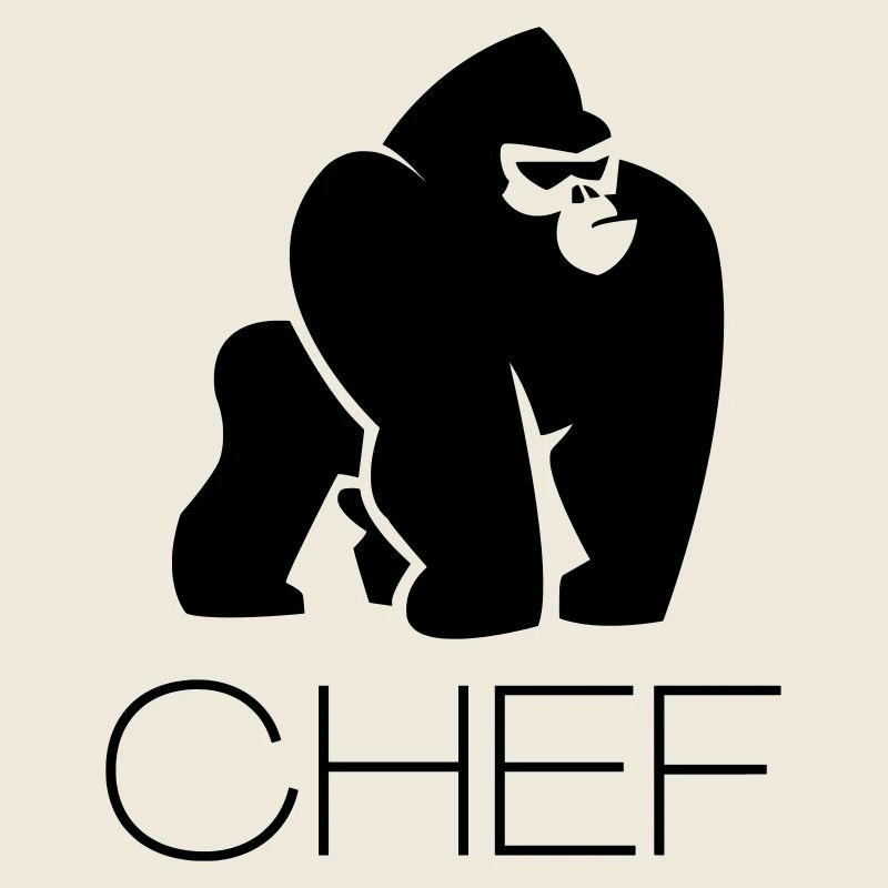 Silberrücken Gorilla Chef Unternehmer Geschenk