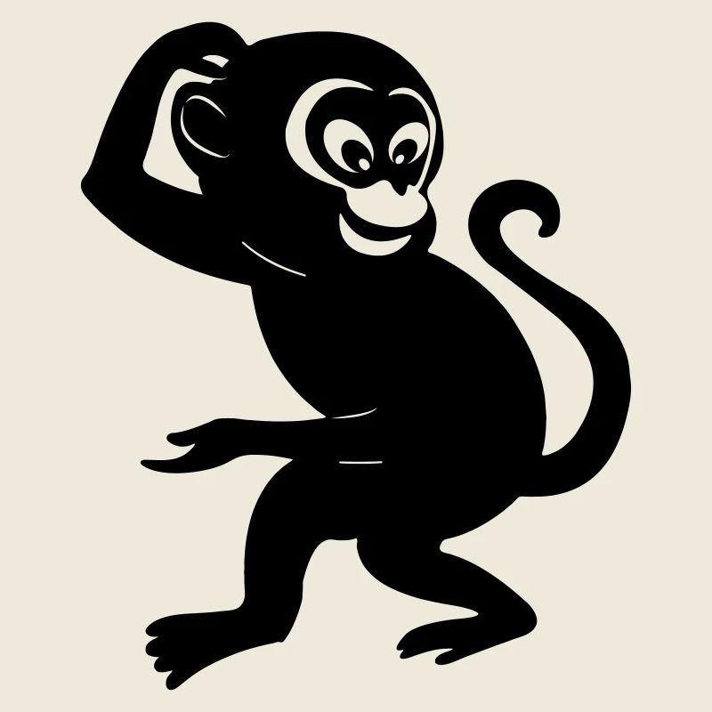 Monkey shadow figure