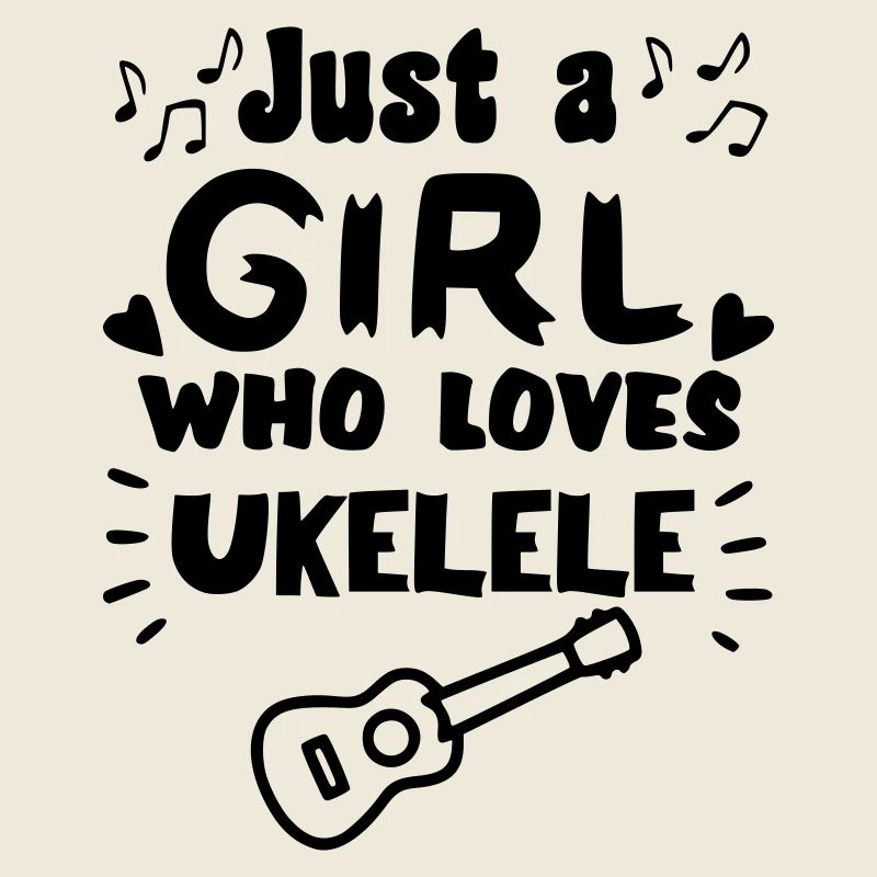 Nur ein Mädchen, das wirklich gerne Ukulele spielt *