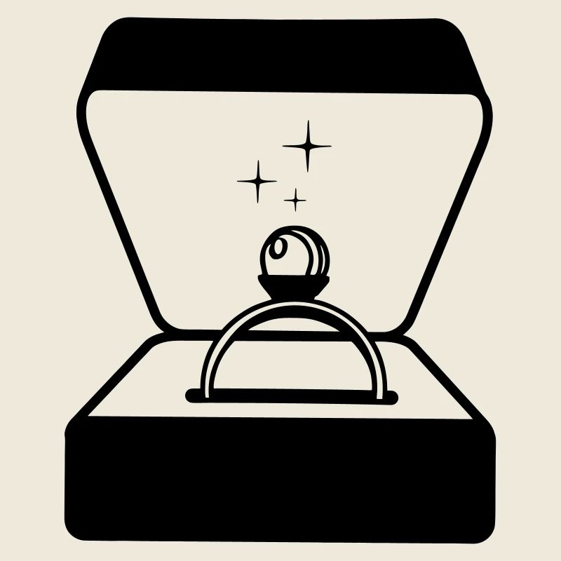 Ring mit Perle in Box