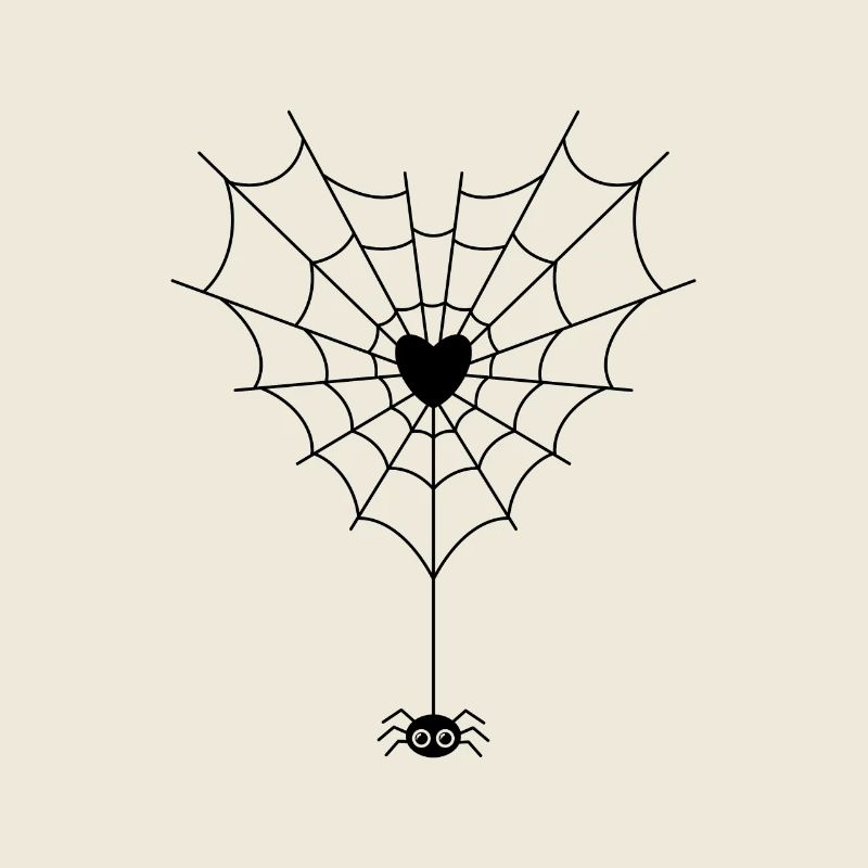 Spider in spider web